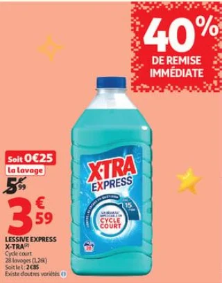 Lessive express x-tra