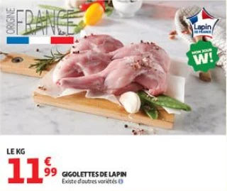 Gigolettes de lapin
