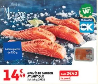 6 pavés de saumon atlantique