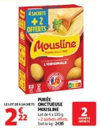 Purée onctueuse mousline