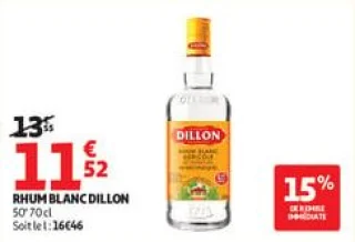 Rhum blanc dillon