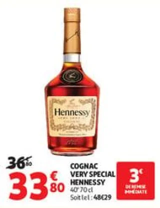 Cognac very special hennessy