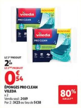 Éponges pro clean vileda