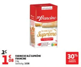 Farine de blé suprême francine
