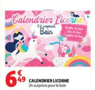 Calendrier licorne