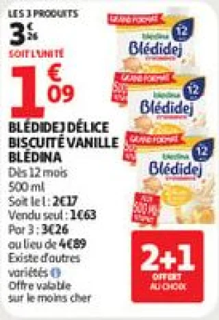 blédidej délice biscuité vanille blédina