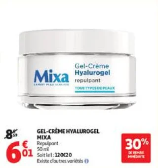 Gel-crème hyalurogel mixa