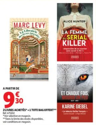 2 livres achetés = 1 tote bag offert
