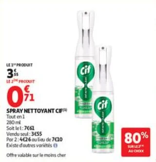 Spray nettoyant cif