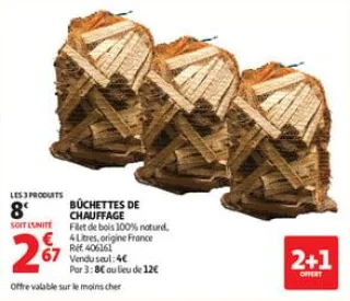 Bûchettes  de chauffage 