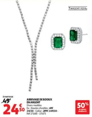 Arrivage de bijoux en argent