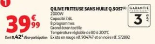 Qilive friteuse sans huile q.5057