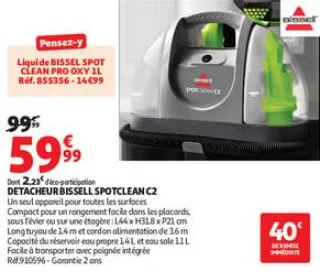 Detacheur bissell spotclean c2 