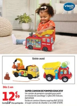  super camion de pompier educatif