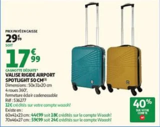 Air val 50 abs spotlight vert 4 roues 