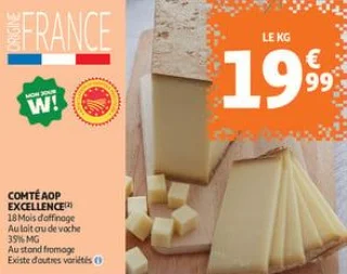 Comté aop excellence