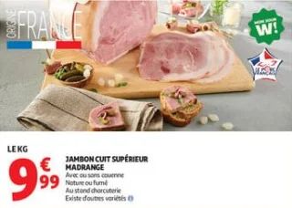 Jambon cuit supérieur madrange