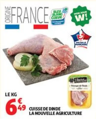 Cuisse de dinde la nouvelle agriculture