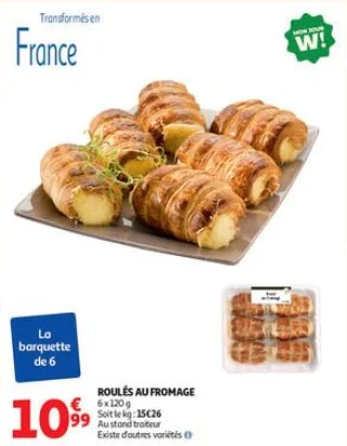 Roulés au fromage 