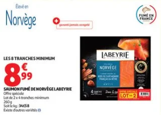 Saumon fumé de norvège labeyrie 