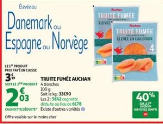 Truite fumée auchan