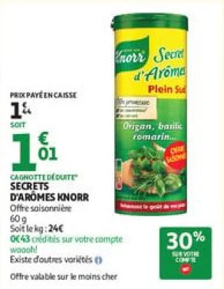 Secrets d'arômes knorr