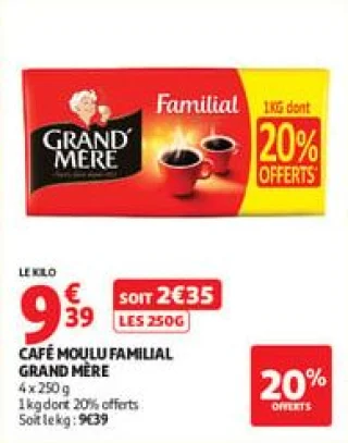 Café moulu familial grand mère