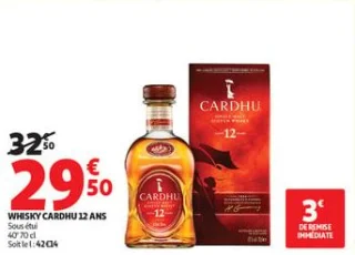 Whisky cardhu 12 ans