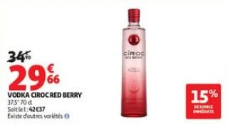 Vodka ciroc red berry