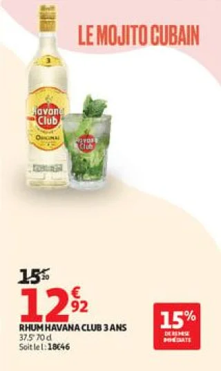 Rhum havana club 3 ans