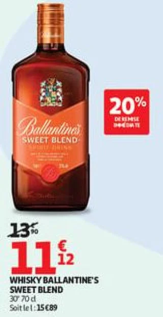 Whisky ballantine's sweet blend