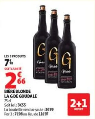 Bière blonde la g de goudale