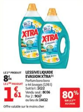 Lessive liquide évasion xtra
