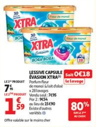 Lessive capsule évasion xtra