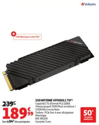 Ssd interne vi7000g 1 to