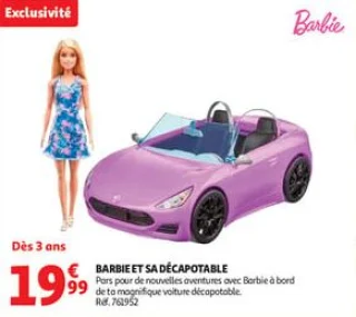 Barbie et sa décapotable
