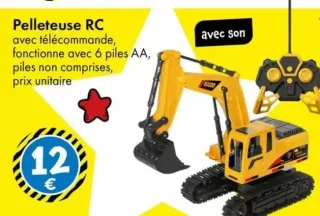 Pelleteuse RC avec télécommande et son