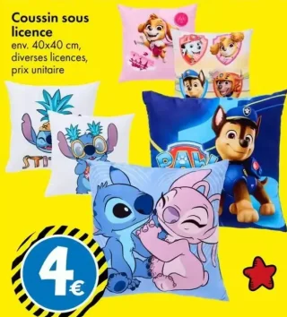 Coussin sous licence