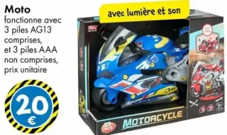 Moto avec lumière et son