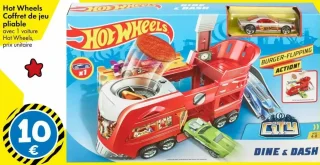 Hot Wheels Coffret de jeu pliable avec 1 voiture Hot Wheels