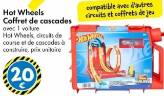 Hot Wheels Coffret de cascades avec 1 voiture
