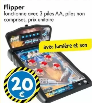 Flipper électronique avec lumière et son