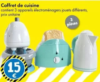 Coffret de cuisine jouet 3 pièces