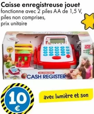 Caisse enregistreuse jouet avec lumière et son