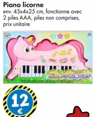Piano licorne Kinderklavier