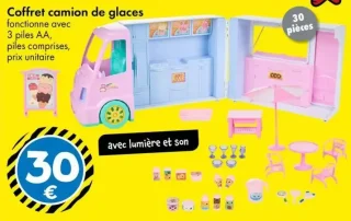 Coffret camion de glaces avec lumière et son - 30 pièces