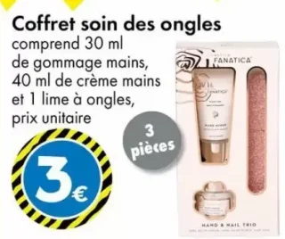 Coffret soin des ongles Fanatica 3 pièces