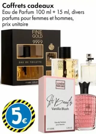 Coffrets cadeaux Eau de Parfum 100 ml + 15 ml