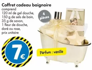 Coffret cadeau baignoire 4 pièces