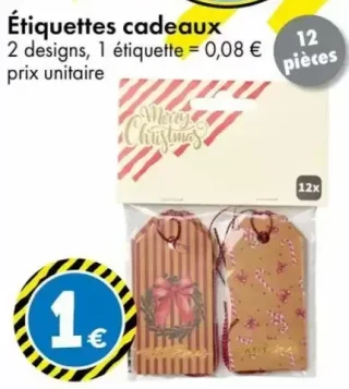 Étiquettes cadeaux